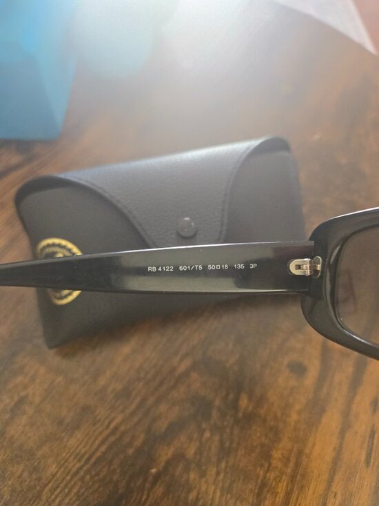 Ray-Ban Black Rectangular Sunglasses main image 4